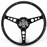 15" Black steering wheel for Volkswagen Type 3